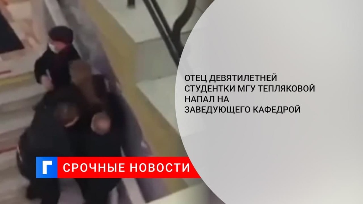 Отец девятилетней студентки МГУ Тепляковой напал на заведующего кафедрой
