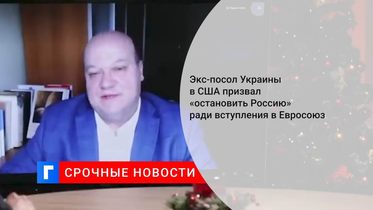 Экс-посол Украины в США призвал «остановить Россию» ради вступления в Евросоюз