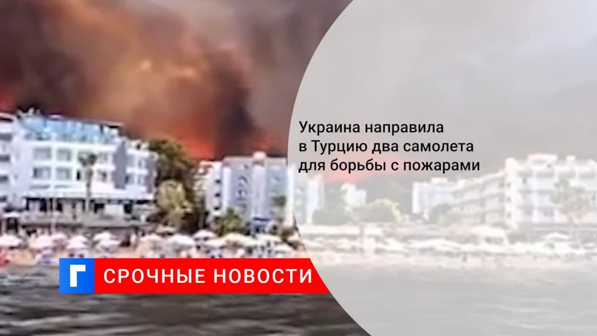 Президент Зеленский: Украина предоставит Турции пожарный самолет для борьбы с лесными пожарами Президент Зеленский: Украина предоставит Турции пожарный самолет для борьбы с лесными пожарами