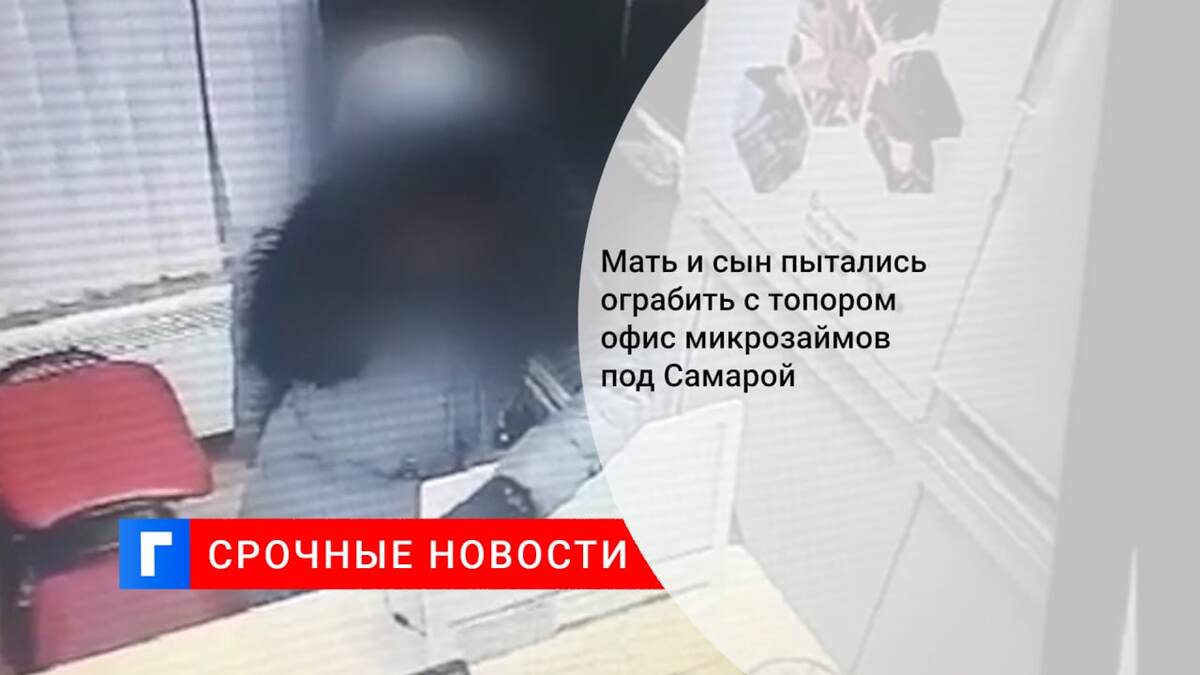 Мать и сын пытались ограбить с топором офис микрозаймов под Самарой