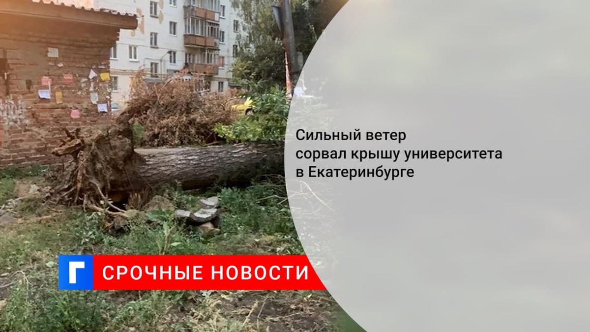 Ураган снес крышу Уральского федерального университета в Екатеринбурге Ураган снес крышу Уральского федерального университета в Екатеринбурге