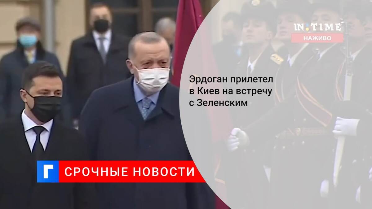 Эрдоган прилетел в Киев на встречу с Зеленским