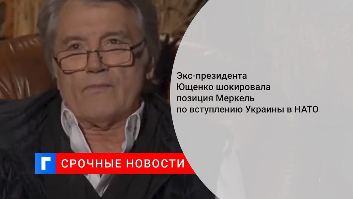 Экс-президента Ющенко шокировала позиция Меркель по вступлению Украины в НАТО