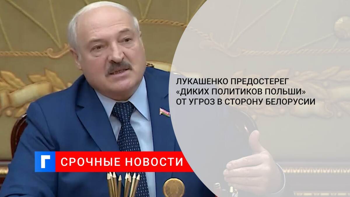 Лукашенко предостерег «диких политиков Польши» от угроз в сторону Белорусии 