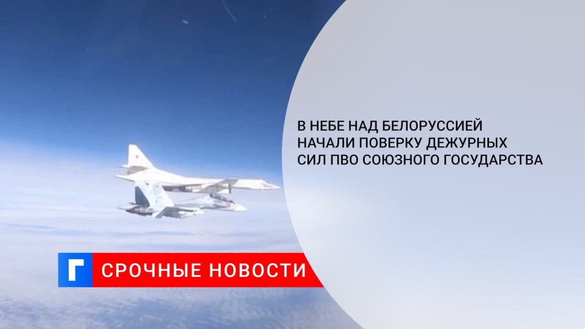 В небе над Белоруссией начали поверку дежурных сил ПВО Союзного государства