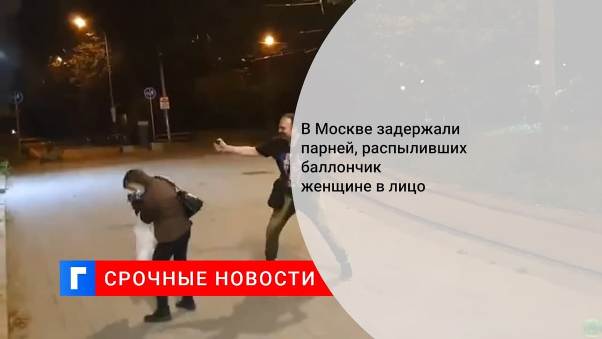 Распыливших баллончик в лицо женщине в парке Москвы задержали