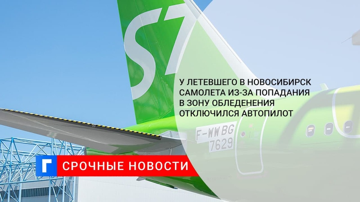 У летевшего в Новосибирск самолета из-за попадания в зону обледенения отключился автопилот