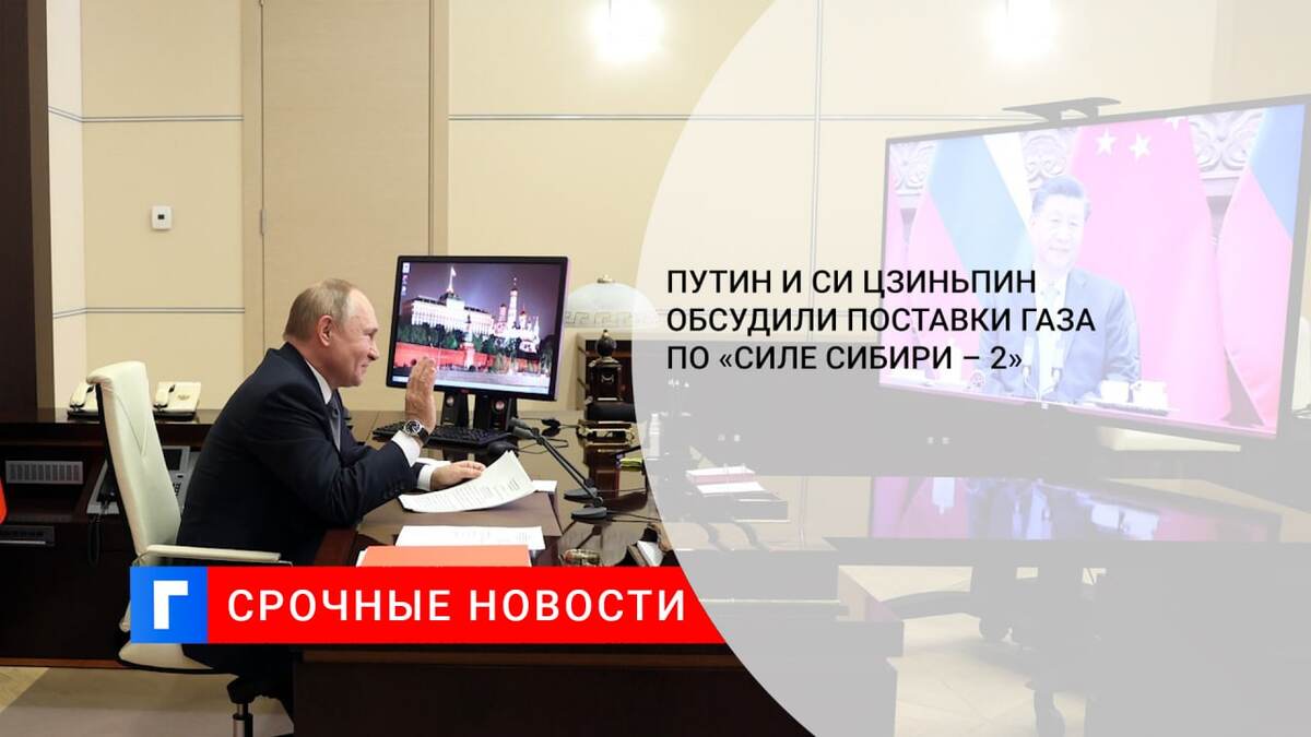 Путин и Си Цзиньпин обсудили поставки газа по «Силе Сибири – 2»