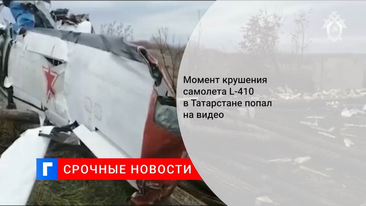 Момент крушения самолета L-410 в Татарстане попал на видео