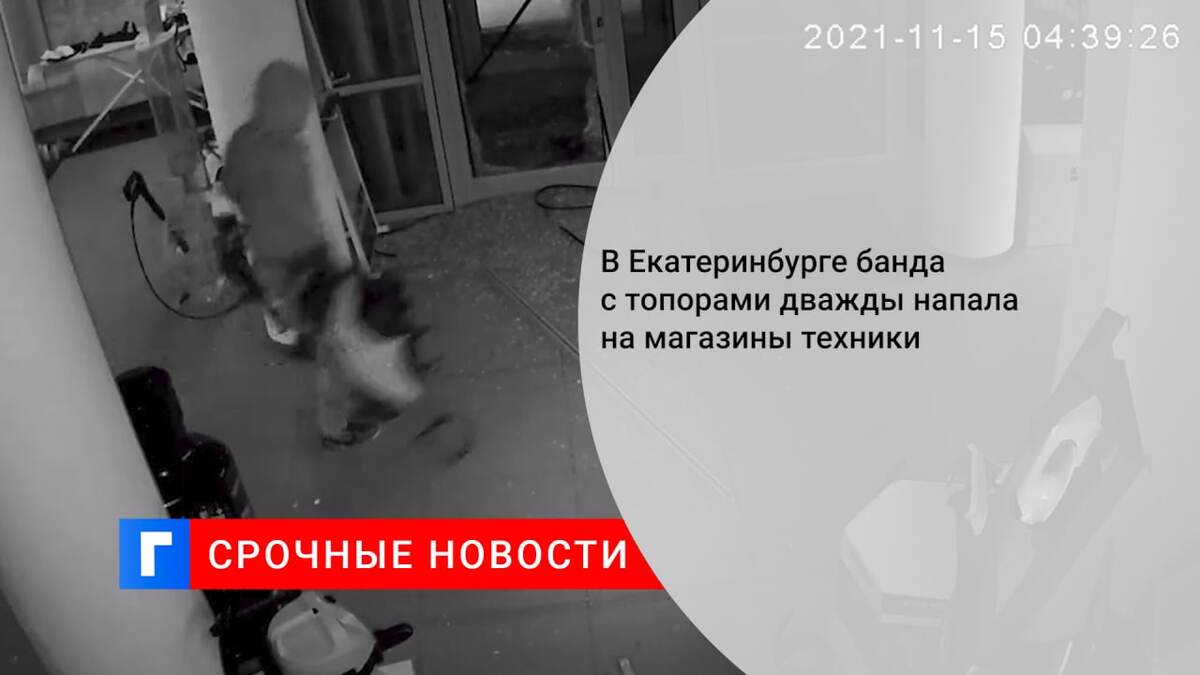 В Екатеринбурге банда с топорами дважды напала на магазины техники