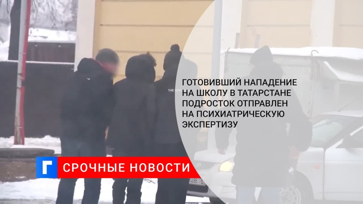 Готовивший нападение на школу в Казани подросток отправлен на психиатрическую экспертизу
