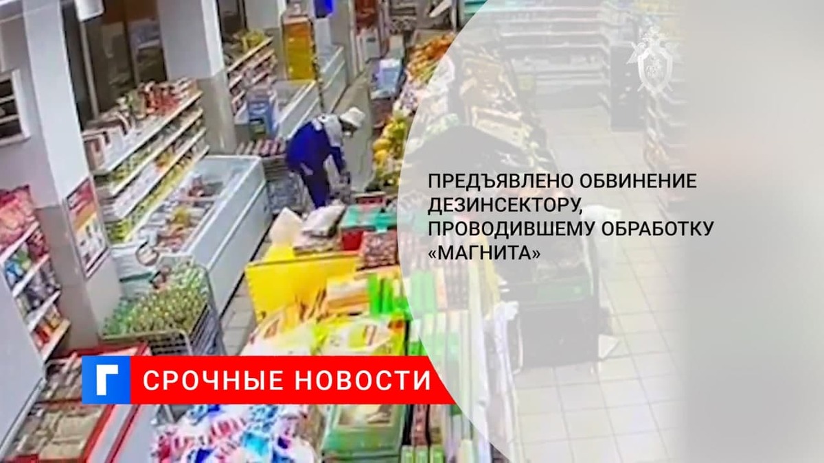Проводившему дезинсекцию в магазине «Магнит» в Москве предъявили обвинение