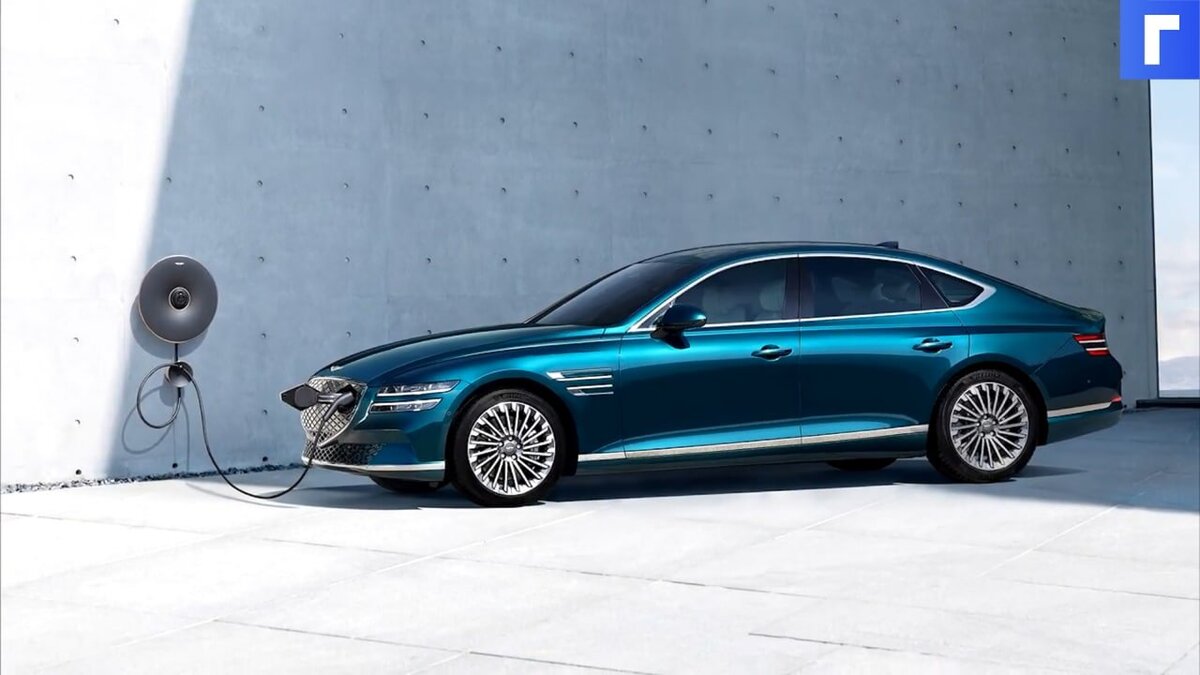 Электрокар Genesis G80 представили на автосалоне в Китае Электрокар Genesis G80 представили на автосалоне в Китае