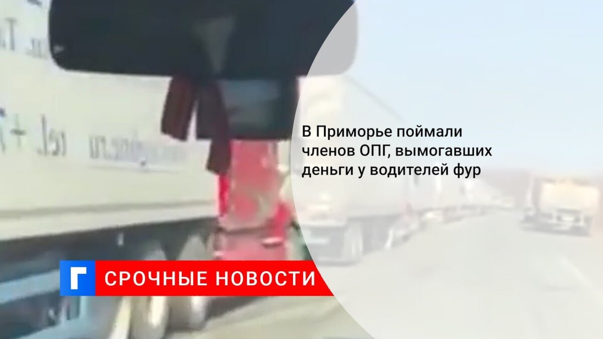 В Приморье поймали членов ОПГ, вымогавших деньги у водителей фур