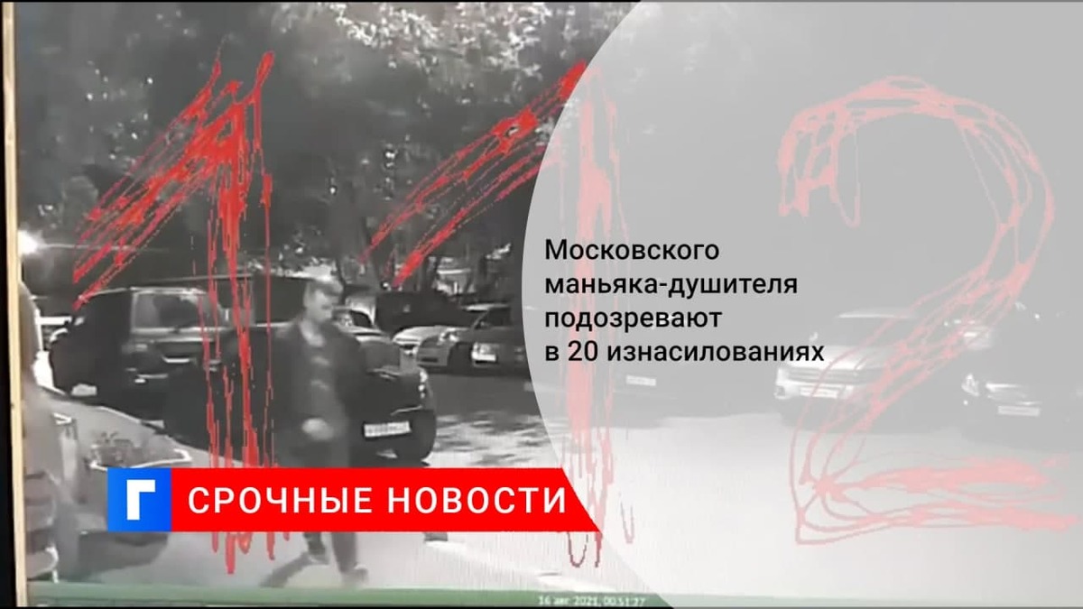 Подозреваемого в 20 изнасилованиях душителя зафиксировала камера видеонаблюдения в Москве