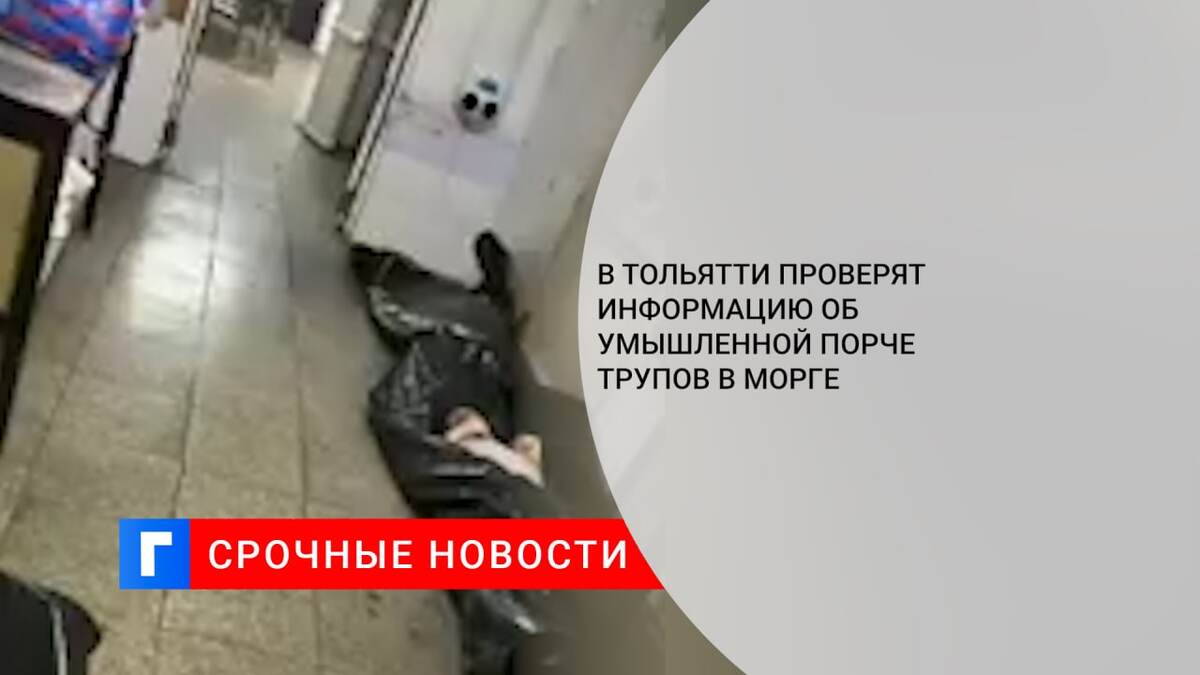 В Тольятти проверят информацию об умышленной порче трупов в морге