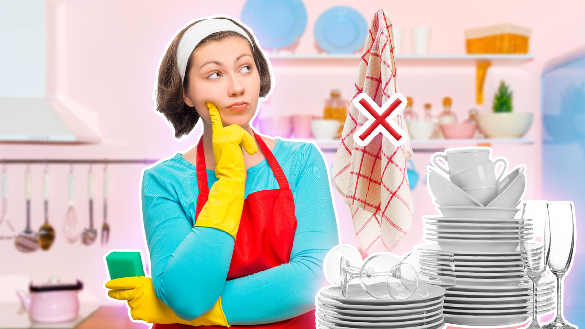 Бесполезно и опасно: почему нельзя протирать посуду после мытья