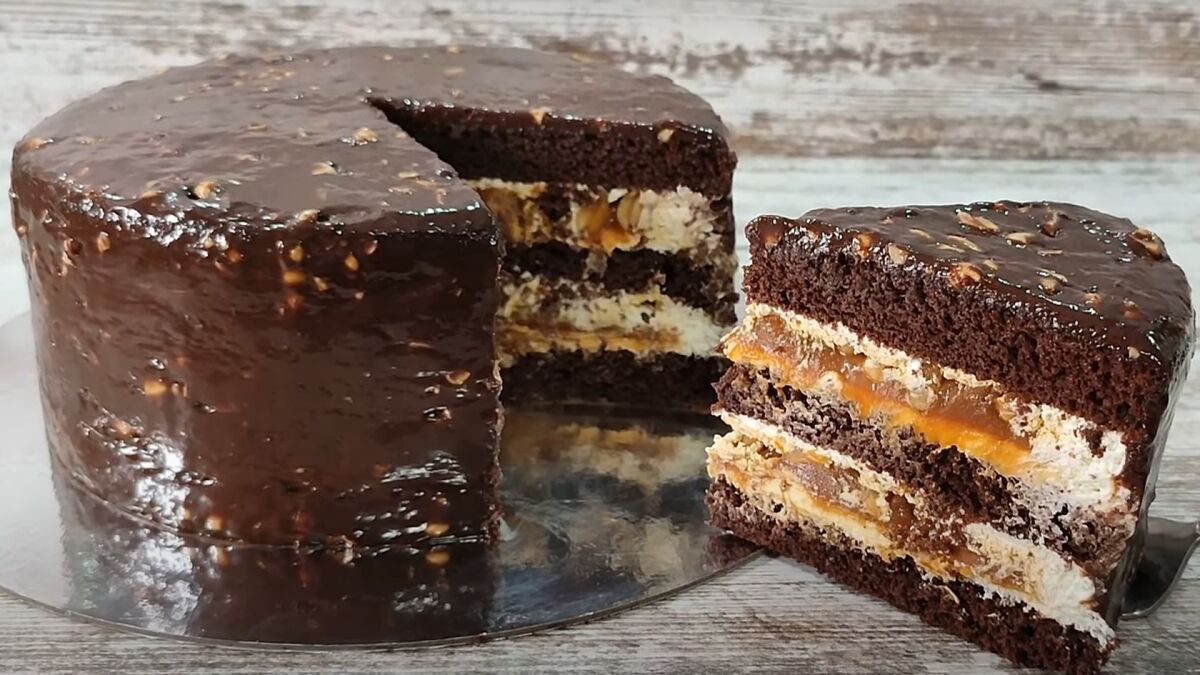 Торт Сникерс без духовки