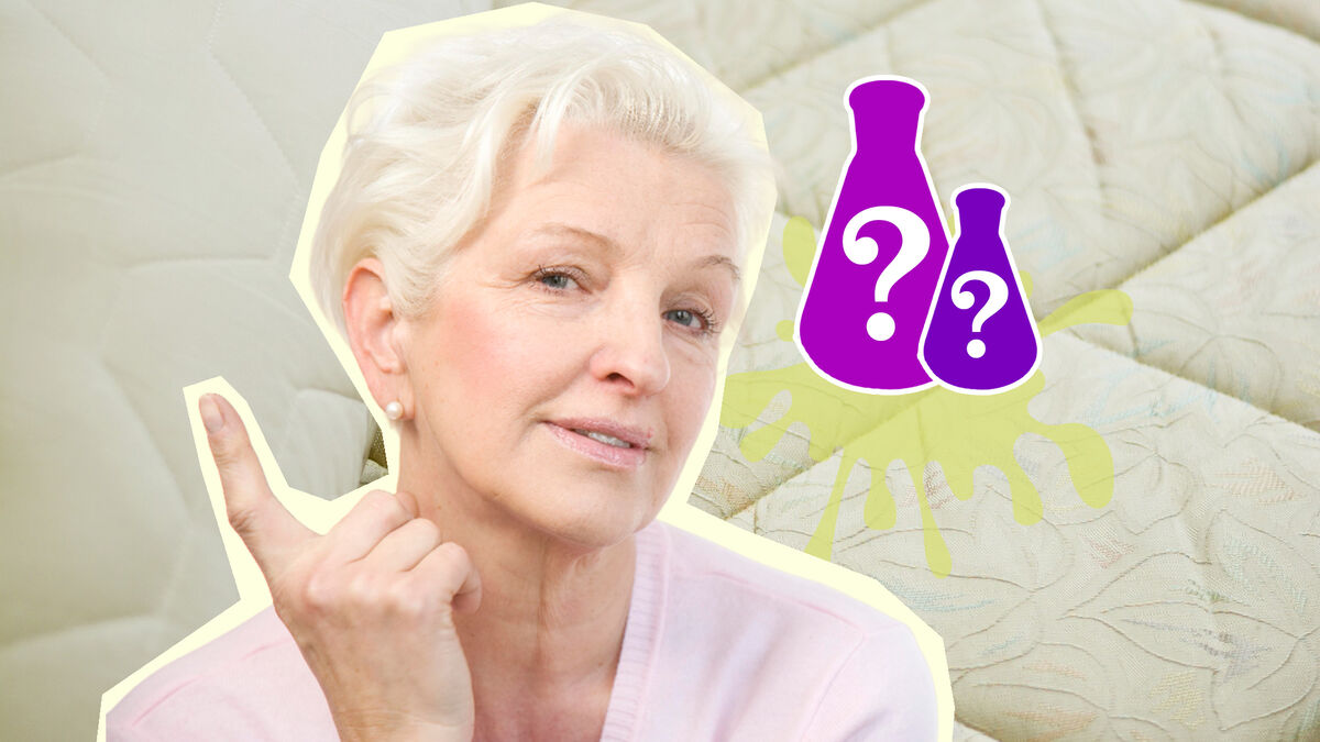 Желтые разводы на матрасе легко устранить двумя средствами: точно есть ...