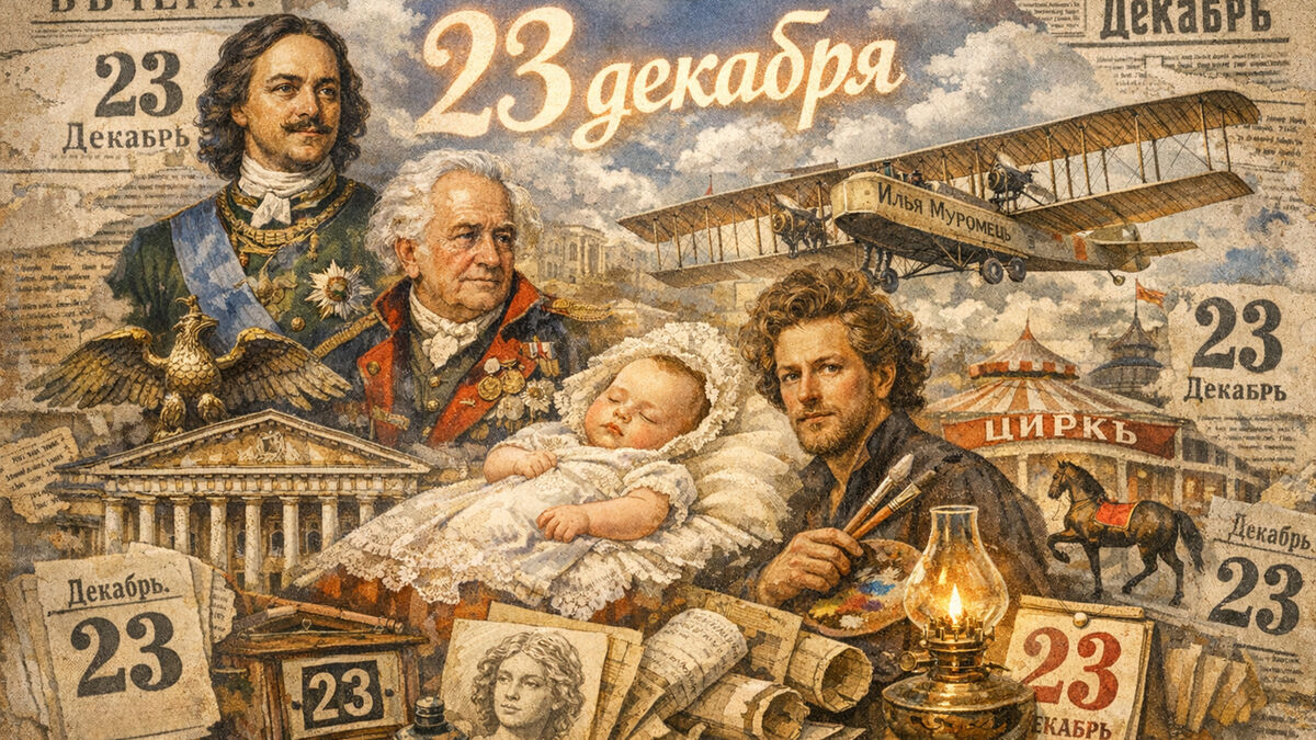 Цирк на Фонтанке и авиационный прорыв: что произошло 23 декабря в истории Петербурга