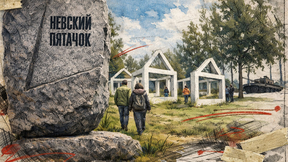 Здесь были дома — теперь только их контуры: необычный мемориал под Петербургом