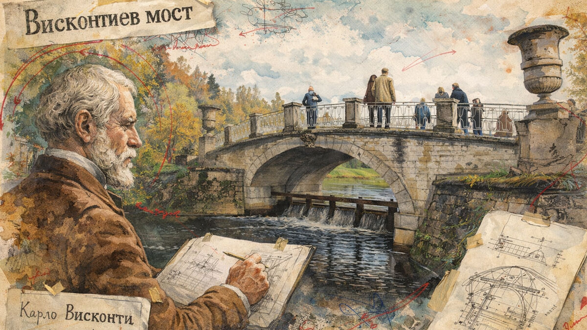 Почему в Павловском парке есть мост с "итальянским" именем — и при чём тут утраченный "Крик"