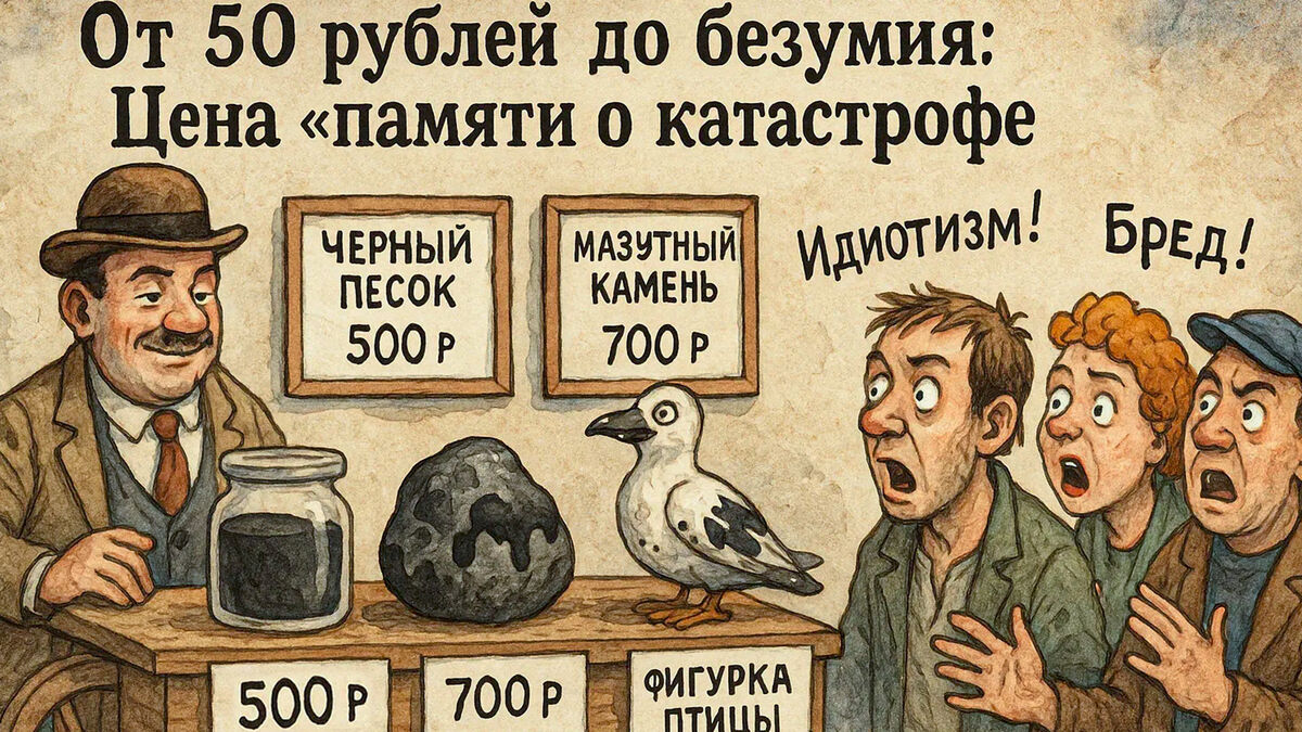 «Идиотизм» на фоне катастрофы: в Анапе торгуют «вонючими» сувенирами, наживаясь на экологическом бедствии
