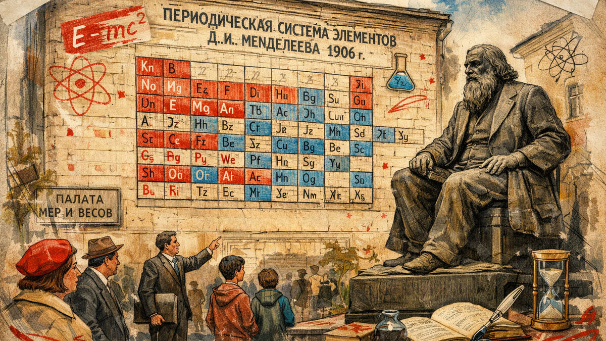 Шпаргалка для Гулливера: где в Петербурге висит таблица Менделеева размером с дом