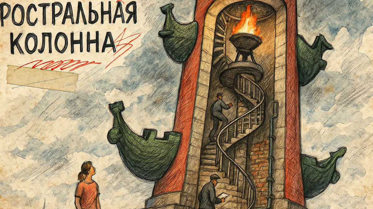 Что скрывают Ростральные колонны: внутри символа Петербурга оказалось совсем не то, что все думают