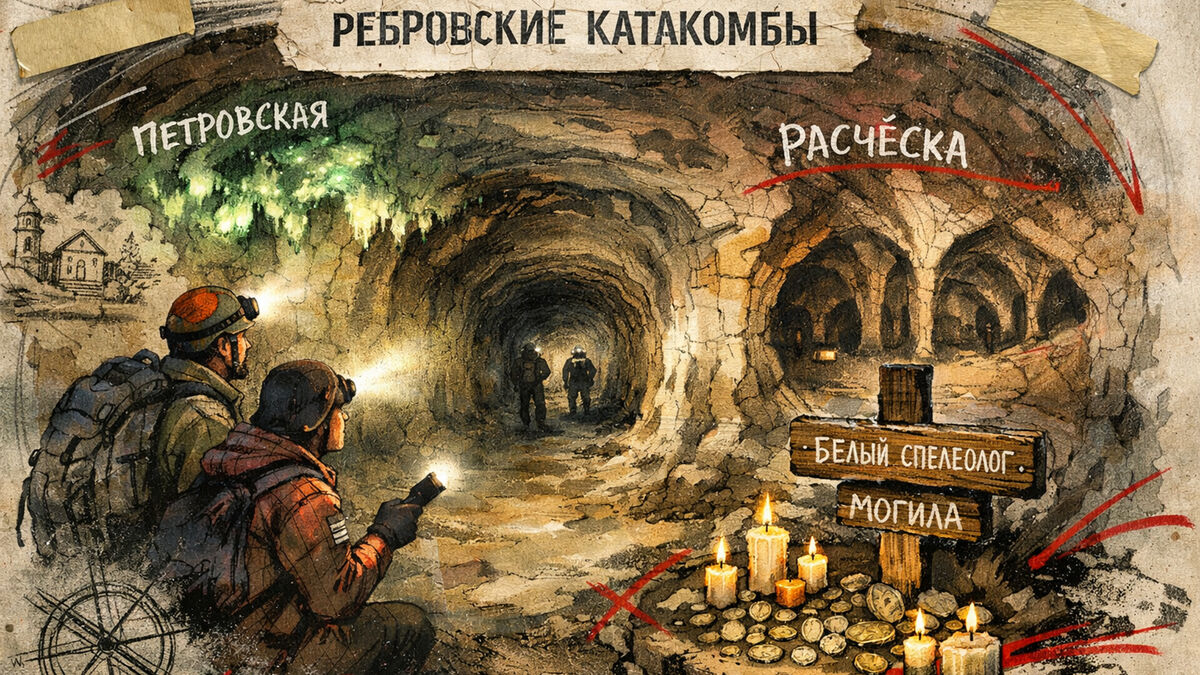 Фосфоресцирующие стены и подземные легенды: почему Ребровские пещеры под Петербургом притягивают людей