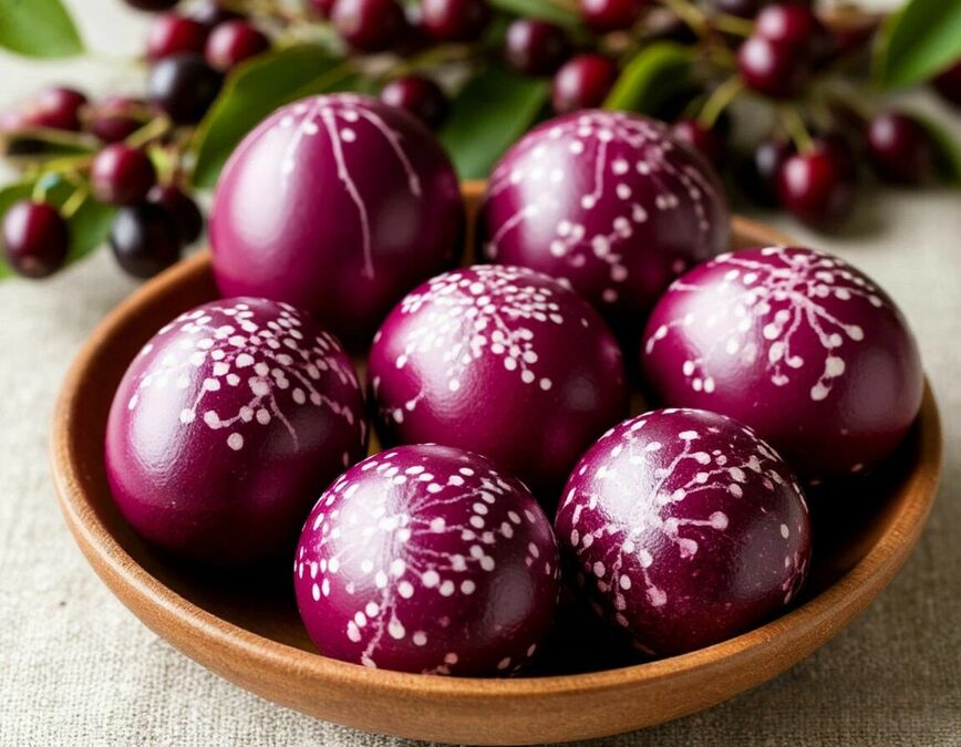 Луковая шелуха – это скучно: красим яйца рябиной – бомбический цвет без танцев с бубнами