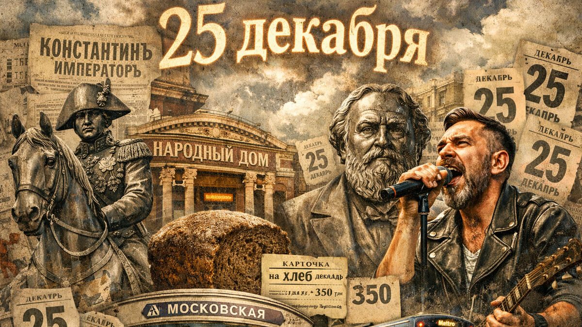 Народный дом, личные трагедии и подземный мир: что произошло 25 декабря в истории Петербурга