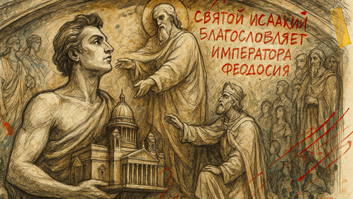 «Спрятал себя среди святых»: где Монферран оставил тайный автопортрет на Исаакиевском