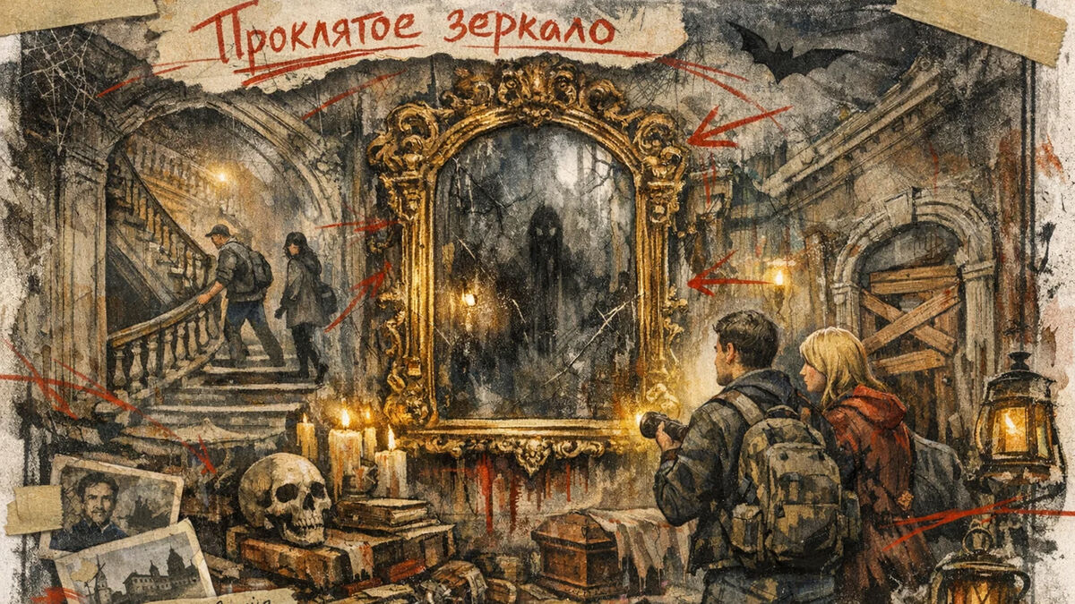 Особняк с проклятым зеркалом: почему в доме Брусницыных ищут отражение Дракулы
