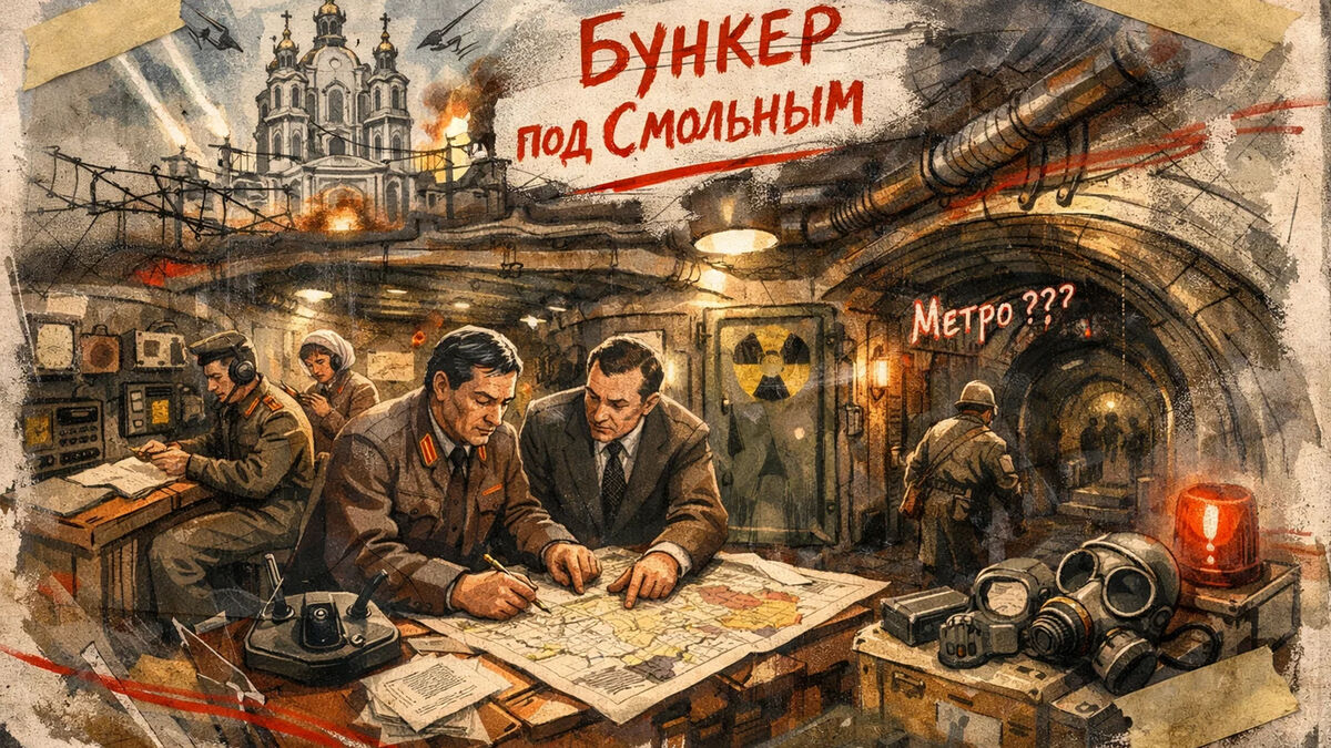 Первый противоатомный бункер страны — и он спрятан под Смольным в Петербурге