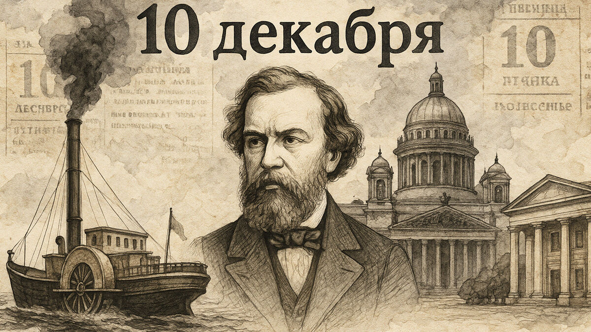 «Пироскаф» из Таврического сада: чем запомнилось 10 декабря в истории Петербурга