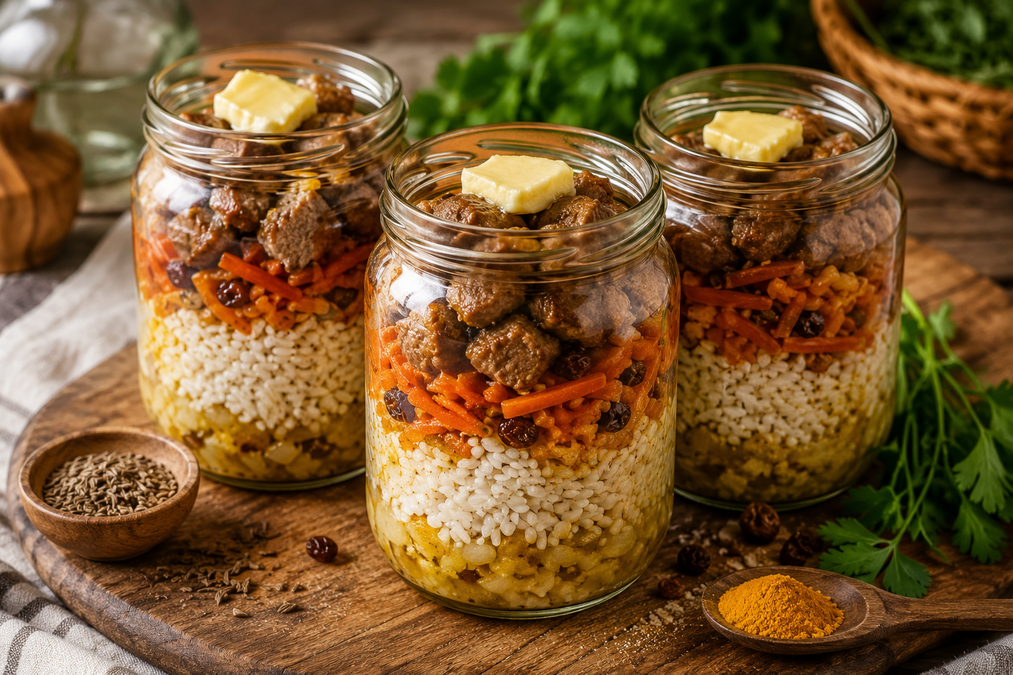 Готовлю плов в обычных банках: рассыпчатая вкуснятина без казана и суеты