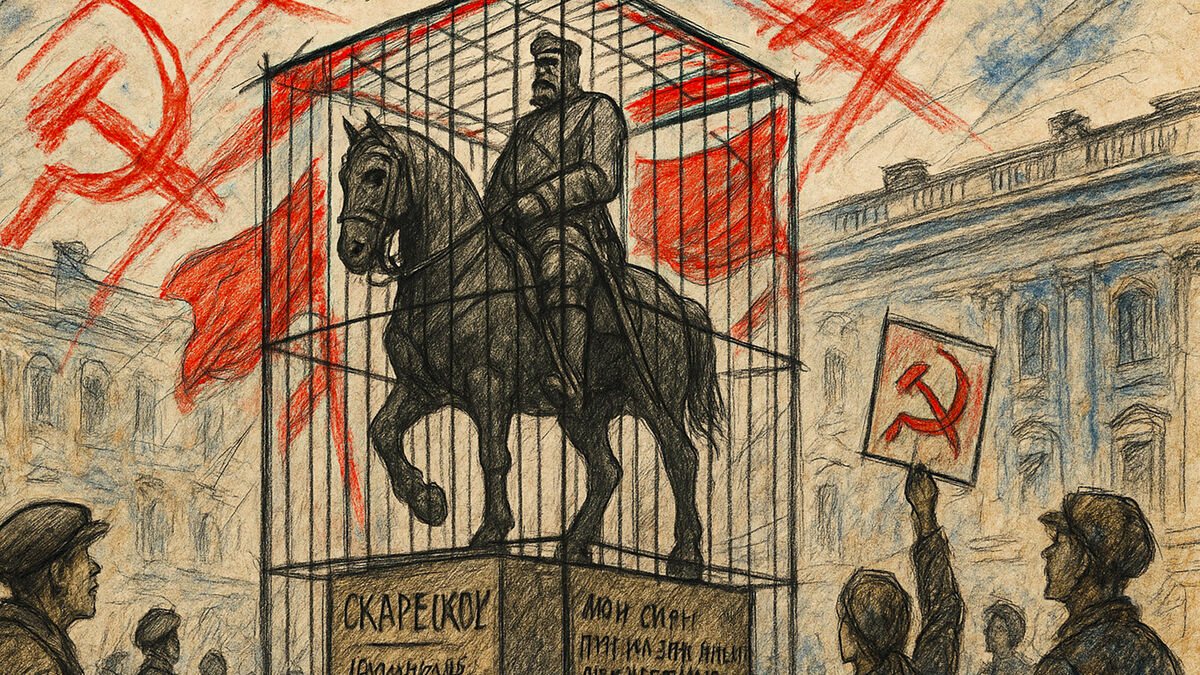 Памятник, который превратили в «пугало»: как Александр III восемь лет стоял в клетке на Знаменской