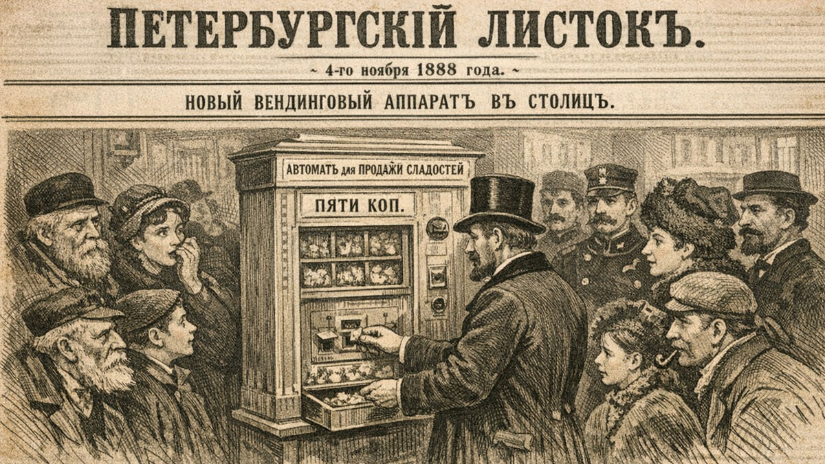 Бабушка приняла его за место убийства: самый странный диалог о первом в Петербурге торговом автомате