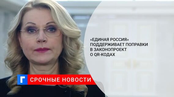 «Единая Россия» поддерживает поправки в законопроект о QR-кодах