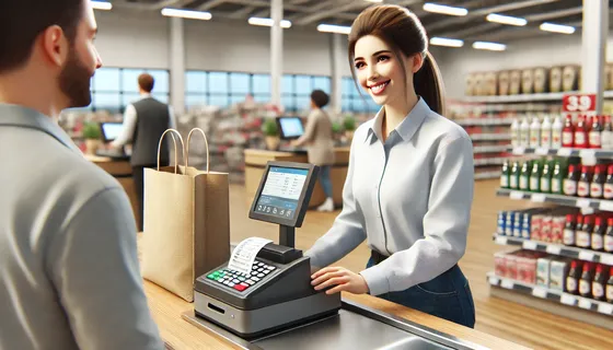 Продавец на кассе