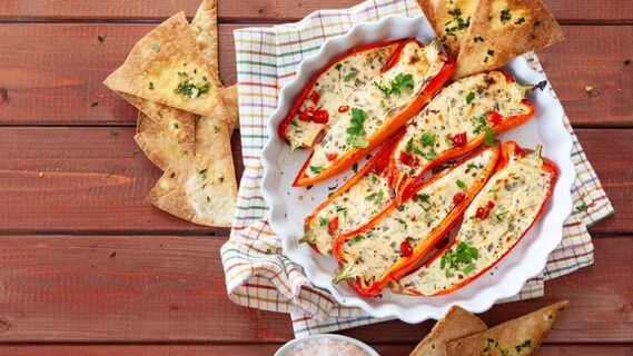 Вкуснейшая закуска из болгарского перца и творога