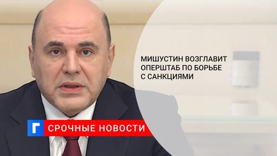 Мишустин возглавит оперштаб по борьбе с санкциями