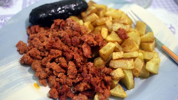 Картофель с мясом