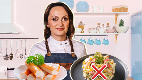 Оригинальный торт с крабовыми палочками