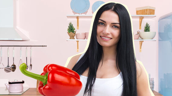 Простой способ разделать перец