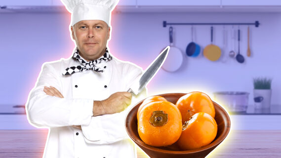 Быстрый и вкусный салат из хурмы