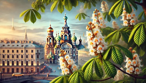 В Петербурге наступила весна? Жители северной столицы делятся снимками цветущих каштанов