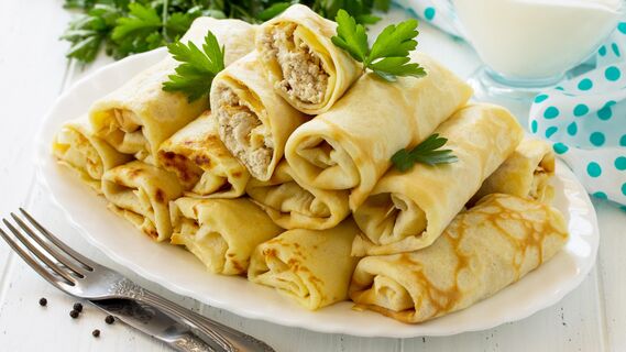 Рецепт нежной начинки для блинов