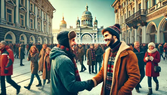 Москвич встречил петербуржца